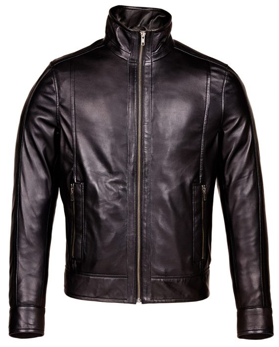 Black-Corbani-Genuine-Urban-Racer-Leather-Jacket-Front-Zipped