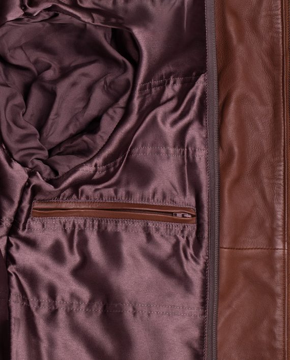 Brown-Corbani-Mens-Hooded-Leather-Bomber-Jacket-Inside