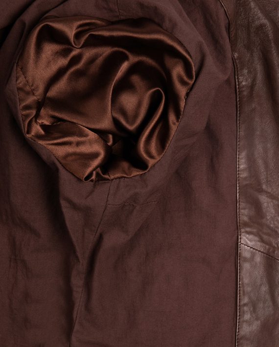 Brown-Corbani-Womens-Asymmetrical-Scuba-Leather-Jacket-With-Quilt-Inside