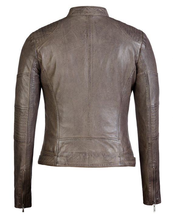Taupe-Corbani-Asymmetrical-Scuba-Leather-Jacket-With-Quilt-Back